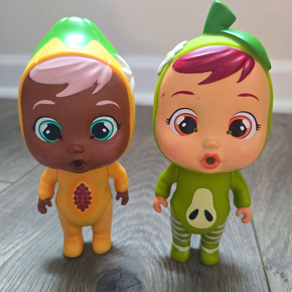 IMC Toys Cry Babies Magic Tears Tutti Frutti Pamela Papaya Grace Pear Dolls 5"